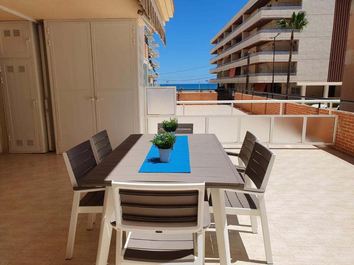 Apartamento Con Gran Terraza Con Vistas Al Mar, Solo A 50 M A La Playa Daimus Exterior foto